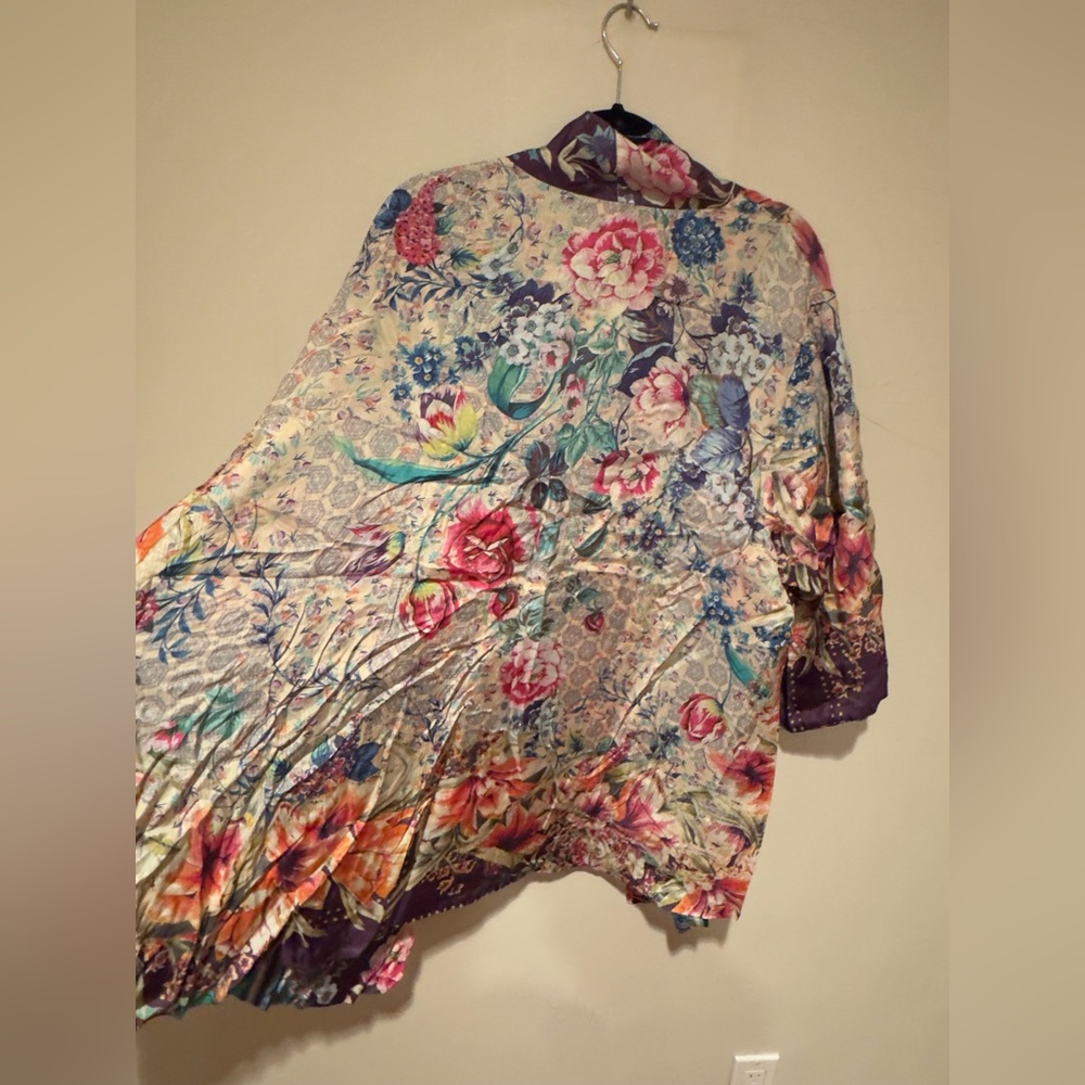 NWT Johnny Was Sz 2X Weller Topiary Hunter Kimono Reversible - Picture 7 of 16